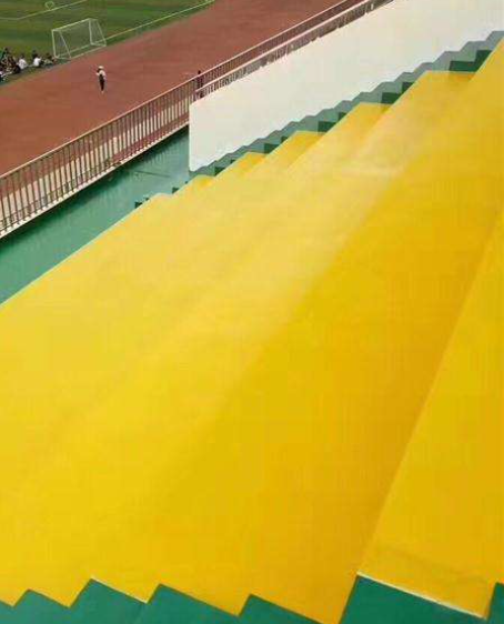 河西球场台阶翻新修补改造